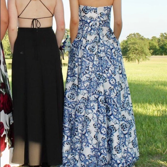 Strapless high-low gown - Picture 3 of 8